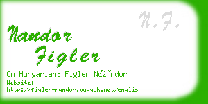 nandor figler business card